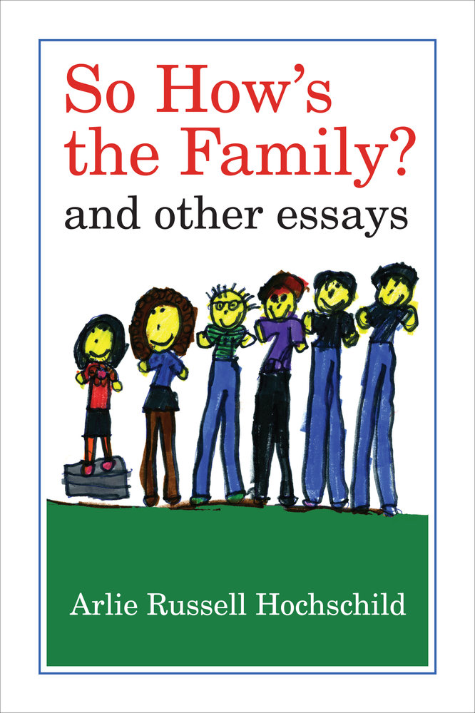 Book cover depicting a child's drawing of a six-person family